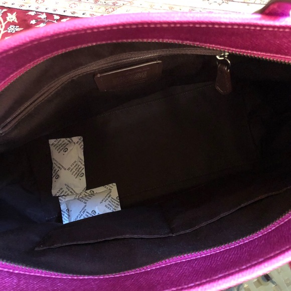 2pcs Coach carry all tote handbag&wallet - Picture 6 of 8